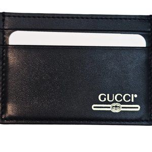 Brand New Gucci Interlocking G Logo Leather Card Holder